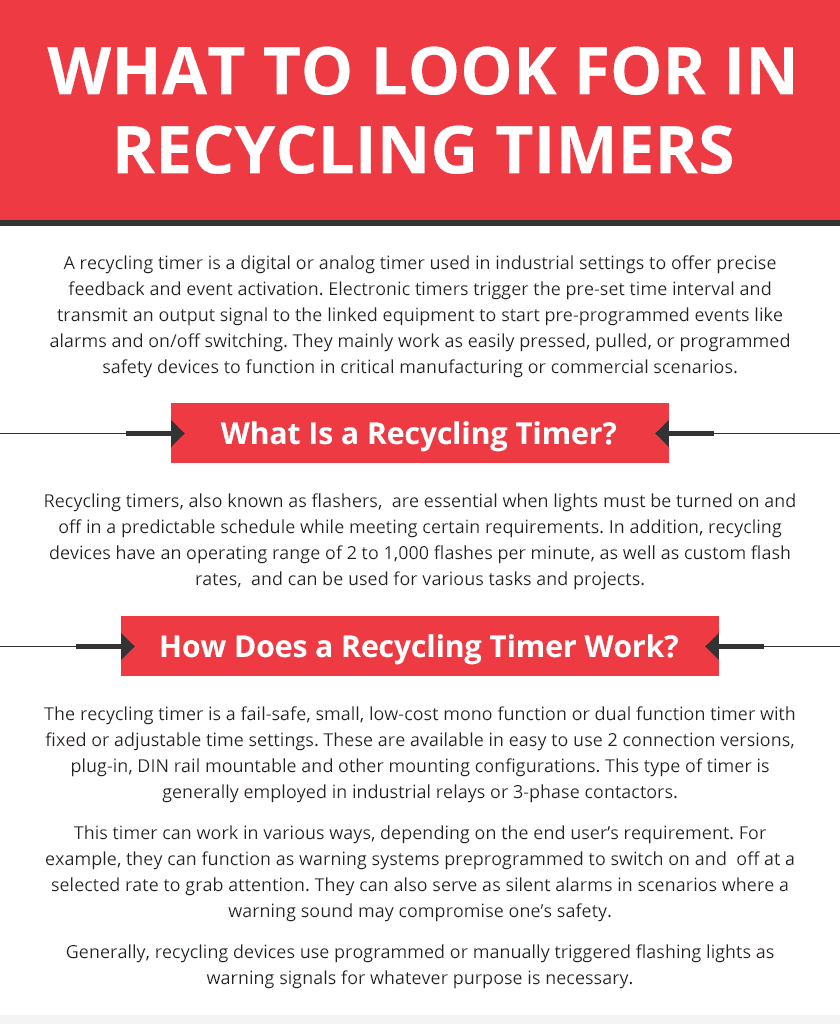 What To Look For in Recycling Timers